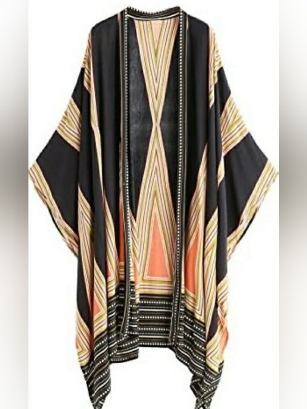 SweatyRocks Kimono Geometric Swim Cover up ONE SIZE NWOT